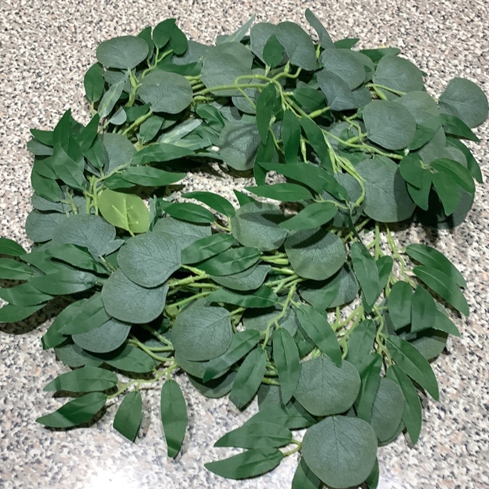 Artificial eucalyptus garland